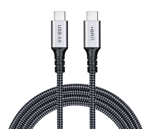 onit USB4-Kabel Pro USB C - USB C, Grau/Schwarz
