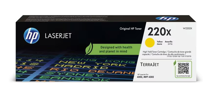 [1610905] HP Toner Nr. 220X (W2202X) Yellow