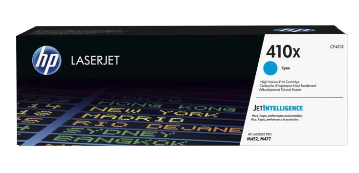 HP Toner Nr. 410X (CF411X) Cyan