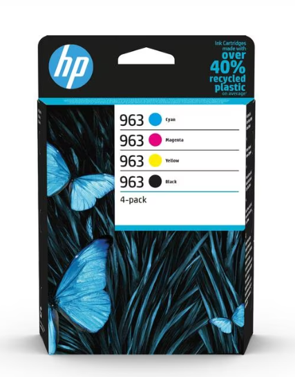 HP Combopack Nr. 963 (Tinte 6ZC70AE) C/M/Y/B