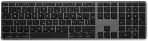 [1542342] LMP Tastatur WKB-1243 BT Grau, CH-Layout mit Ziffernblock